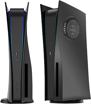 Shockproof Faceplates for PS5 Disc Edition - Hard ABS Matte Replacement Case Cover Skin Plates with Cooling Vents, Dustproof & Anti-Scratch Snap-On Panels for PlayStation 5 CD-ROM Console