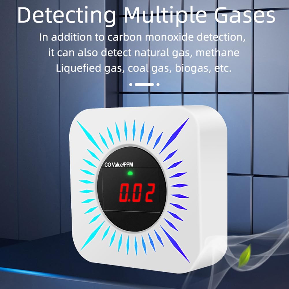 Rilevatore di gas, Tuya ZigBee Rilevatore di perdite gas combustibili CO Tester monossido carbonio