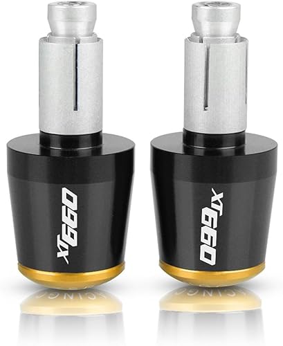 Miniatura 4 de Motocicleta 0.866 in manillar motocicleta Grips extremos barra extremos manillar tapas para Yamaha XT660 X XT660X 2004-2017 2005 2006 2007 2008 2009