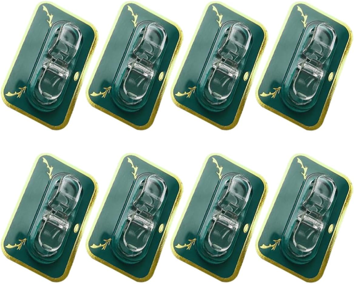 8pcs Self-Adhesive Cable Clips PC Wall Cord Fasteners Green