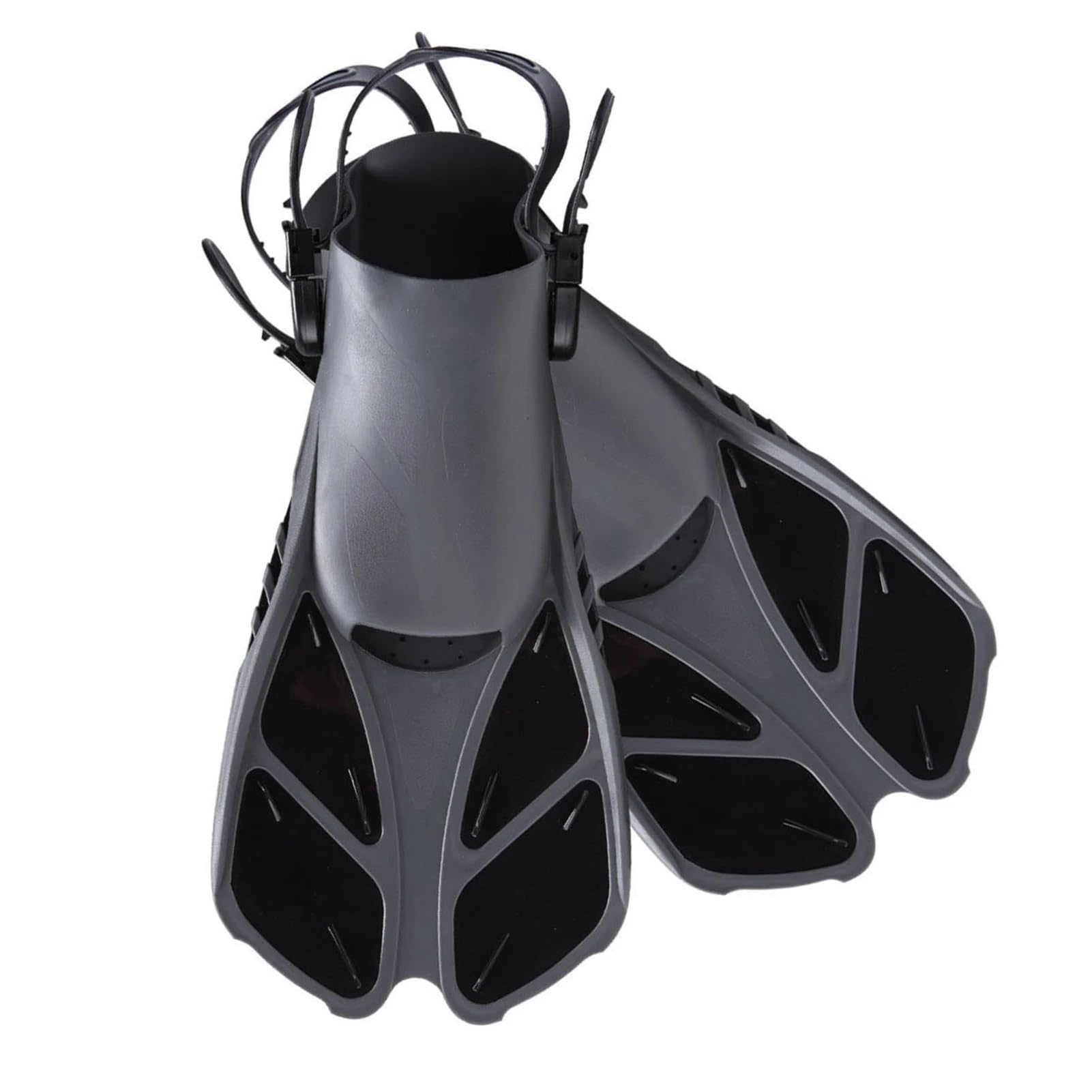 Palmes d'entraînement Palmes de natation réglables palmes de plongée sous-marine courtes hommes femmes tuba palmes de natation palmes ensemble d'équipement Palmes de Natation ( Color : A , Size : S M