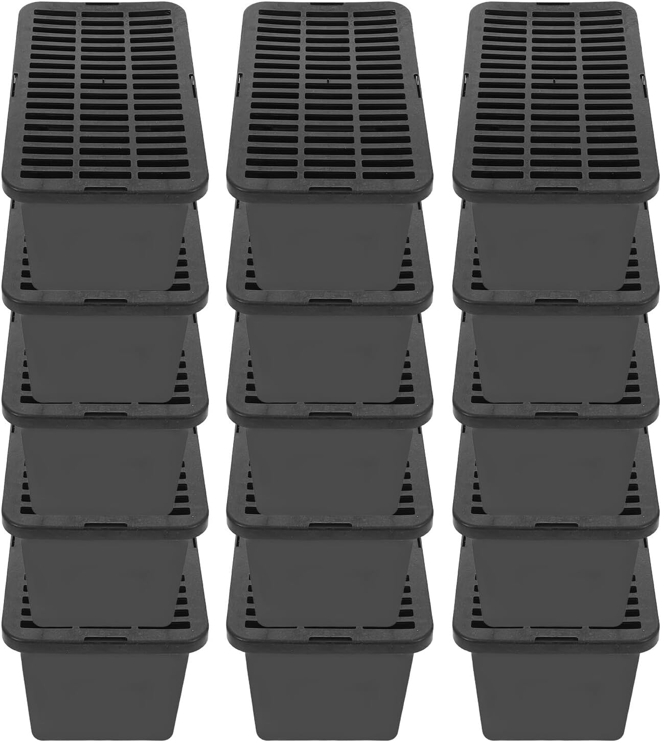 FRCOLOR 15pcs Plastic Reptile Terrarium Carrier Box with Lid, Breathable Pet Transport Cage for Turtles, Lizards, Hamsters, and Small Animals, Portable Turtle Isolation Container