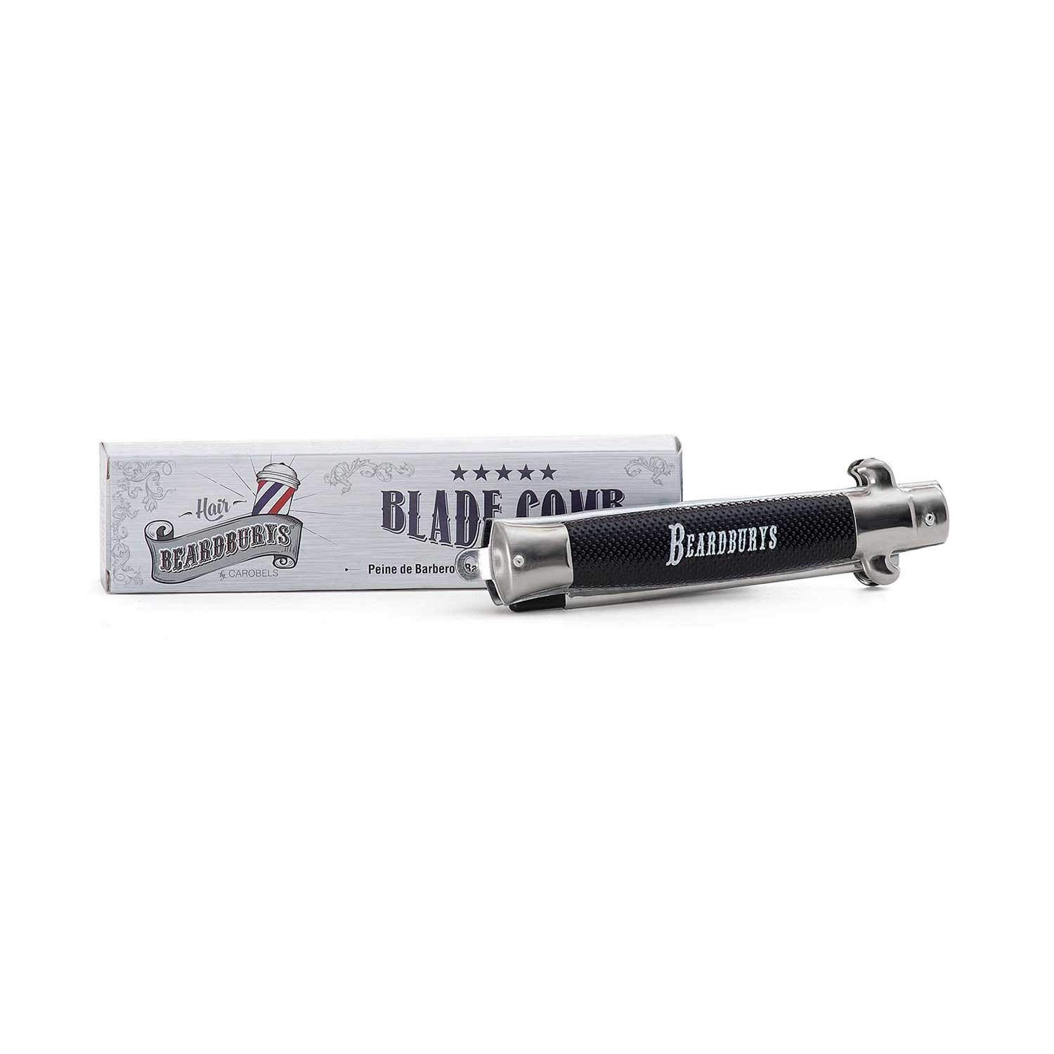 Beardburys Blade Comb | Peine-Navaja estilo Vintage, Peine para Barba, Regalo para Hombre