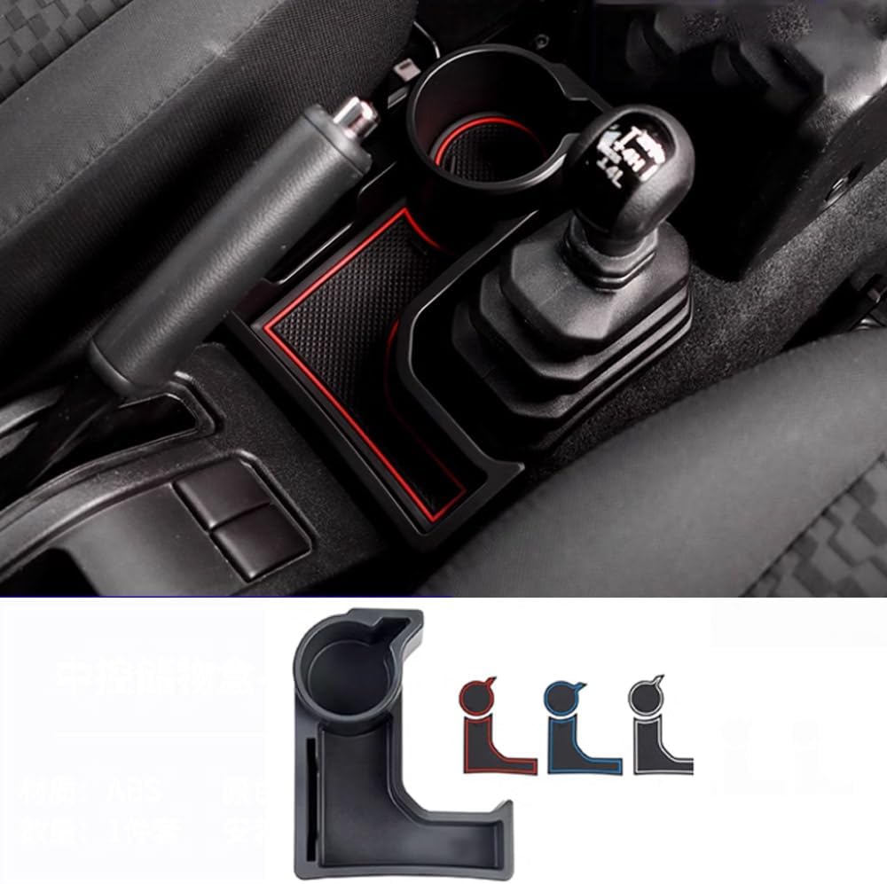 Car Center Console Cup Holder Storage Tray Accessories,for Suzuki Jimny Automatic Transmission 2-Door 4-Door 2019-2025,Center Console Gear Shift Storage Box Cup Holder (Automatic Transmission)