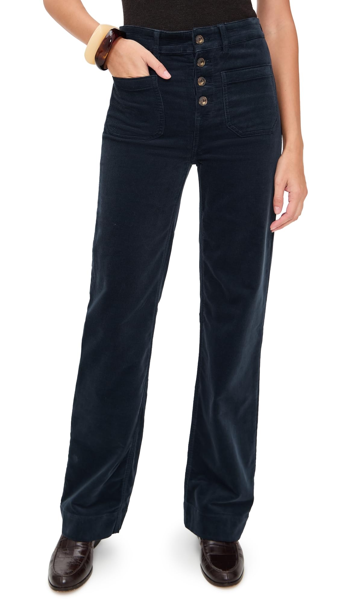 Faherty Womens Stretch Terry Corduroy Patch Pocket Pants