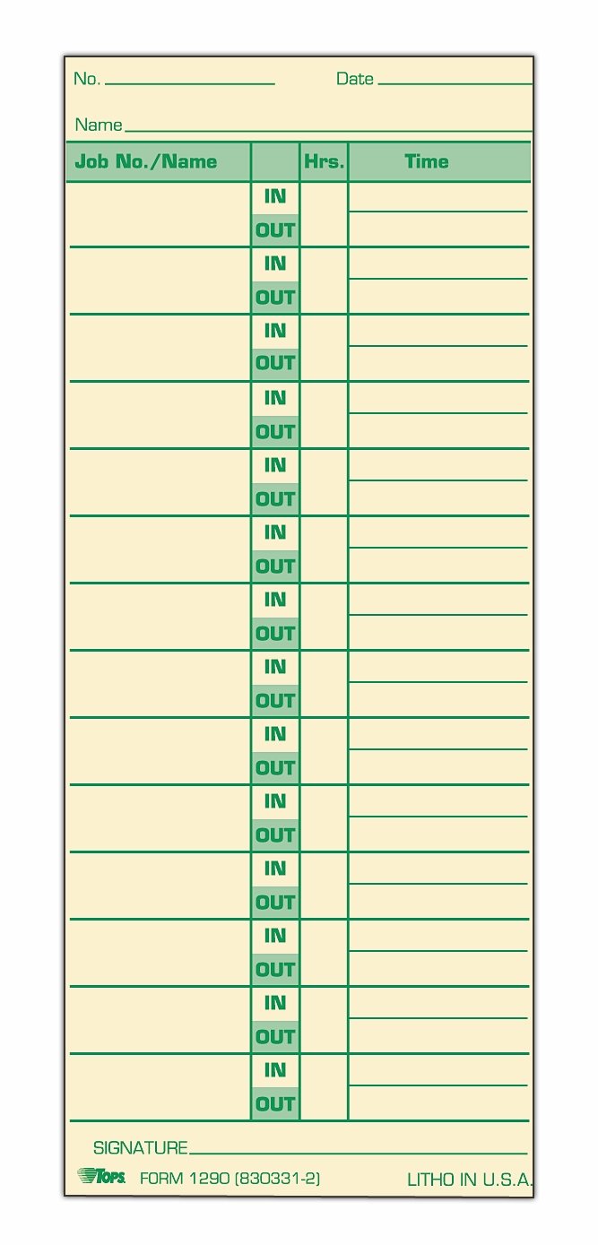 Amazon.com : TOPS Job Cards, 2-Sided, 3-1/2