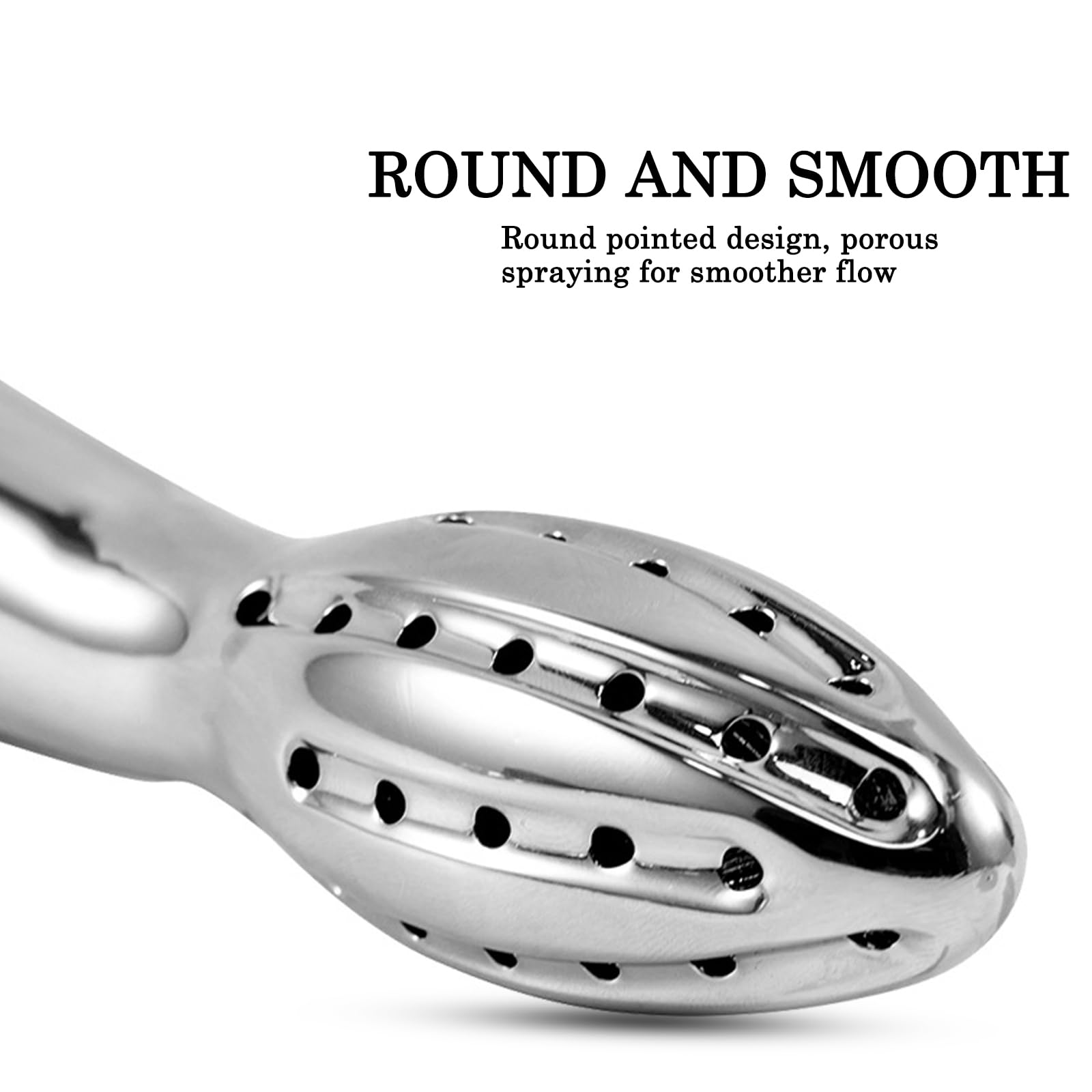 BDSMYEE 18 CM Doccia Anale in Metallo, Soffioni Doccia per Clistere Detergente per Anale Vaginale Colonic, Cannule per Doccia Anale Sex Toys per Uomini Donne Coppie