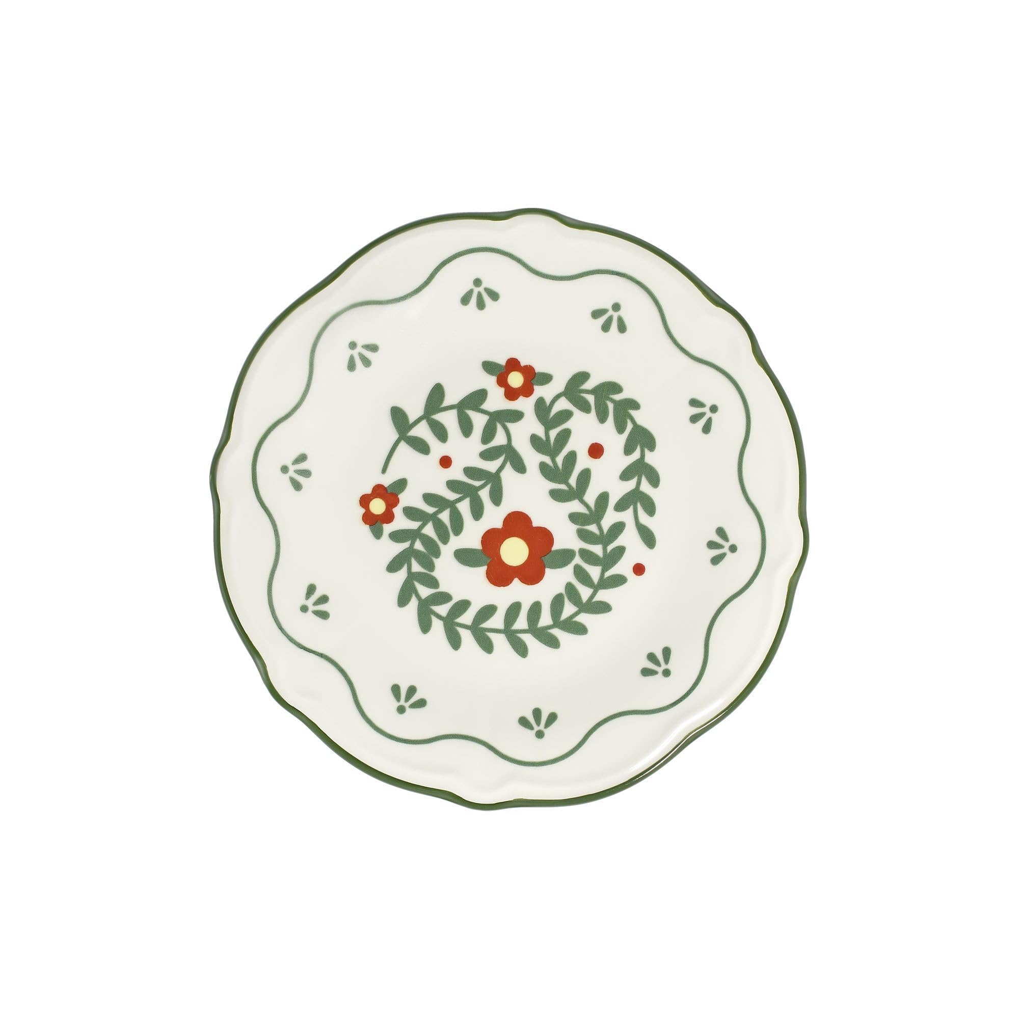 Elegancki 24-częściowy zestaw naczyń, 100% porcelana | Zawiera talerze do serwowania, talerze obiadowe, talerze deserowe i miski, idealny dla gości