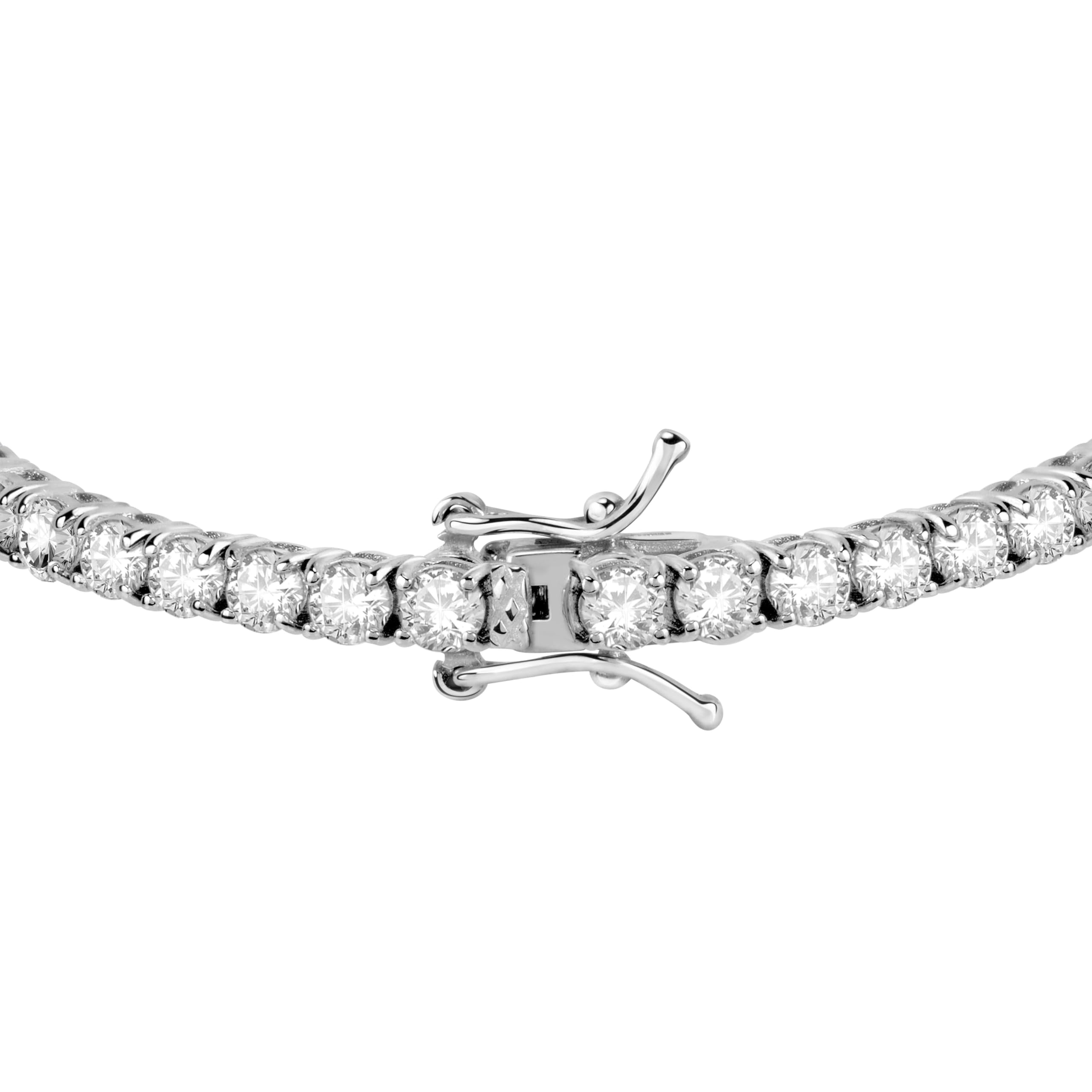 Bluespirit B-TENNIS Bracciale Donna in Argento 925, Zirconi - P.25E705000100