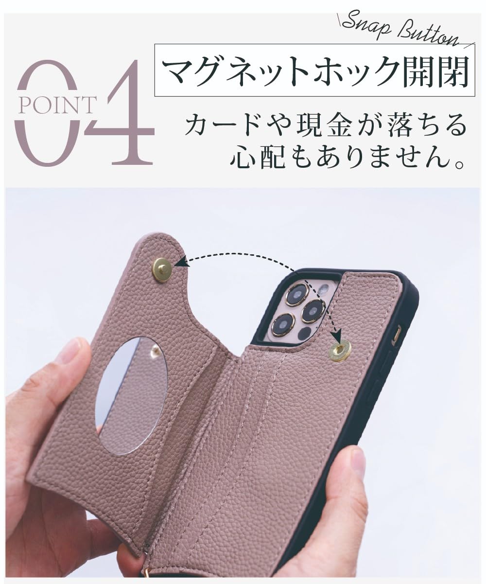 Amazon.co.jp: shinyle いphone13 pro ケース 手帳型 ショルダー