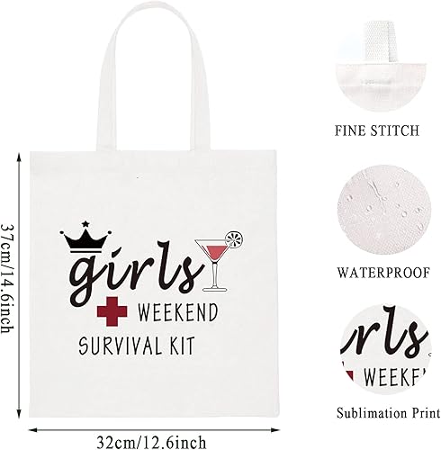 Miniatura 9 de WCGXKO Kit de supervivencia de fin de semana, bolsa de maquillaje, bolsa de maquillaje, regalo de viaje de fin de semana para mejor amigo,