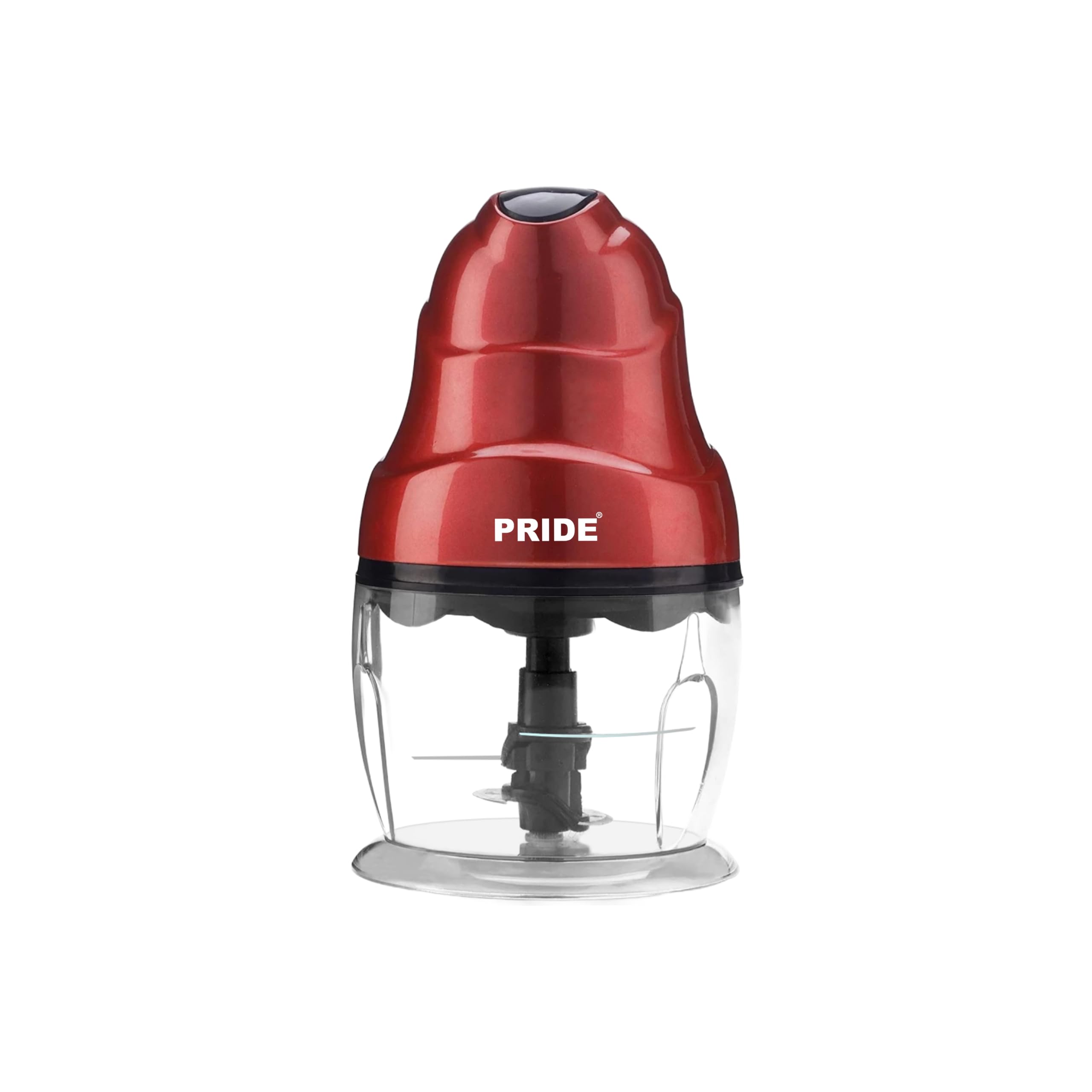 Pride Electric Chopper 250 Watts | Double Stainless Steel Blades | Easy One-Press Operation | 500ml Transparent Bowl | Stylish Red | 1 Year Warranty-image-13