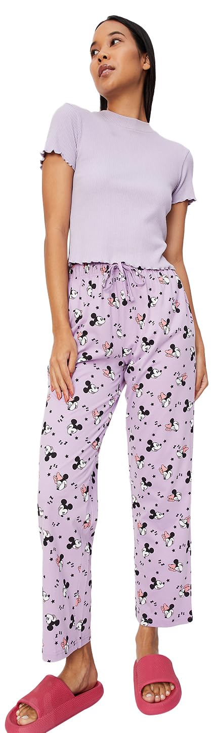 Women's Slim Fit Mid Rise Cotton Casual Style Track Pants