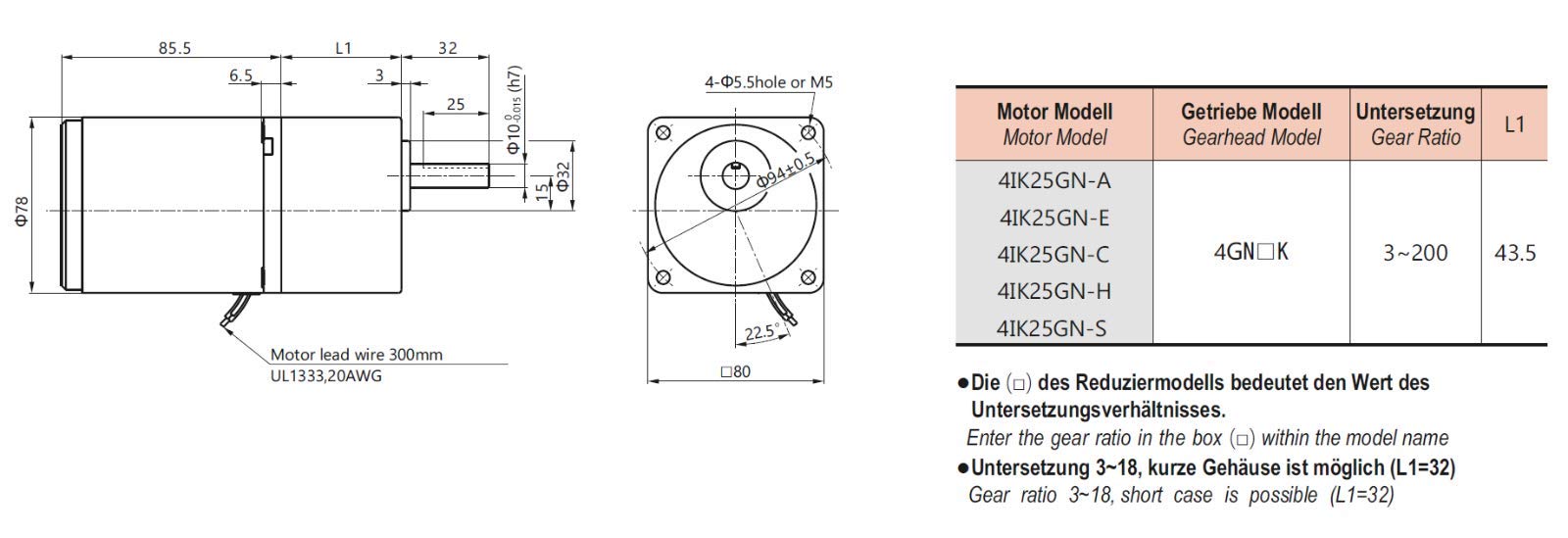 Motore di trasmissione AC Motoriduttore con Ingranaggi 25 W 220 V CWCCW Sospensione 200, Motorini Elettrici