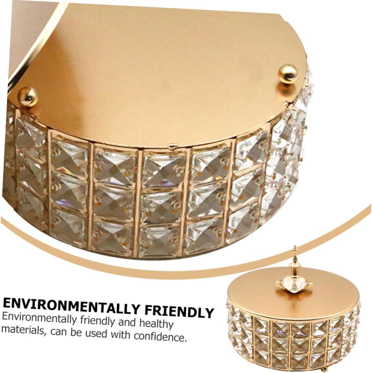 Elegant Glass Fruit Tray with Lid Multipurpose Storage Jar for Candy and Snacks Sturdy Container for Home and Party Use Stylish Decorative Kitchen Accessory