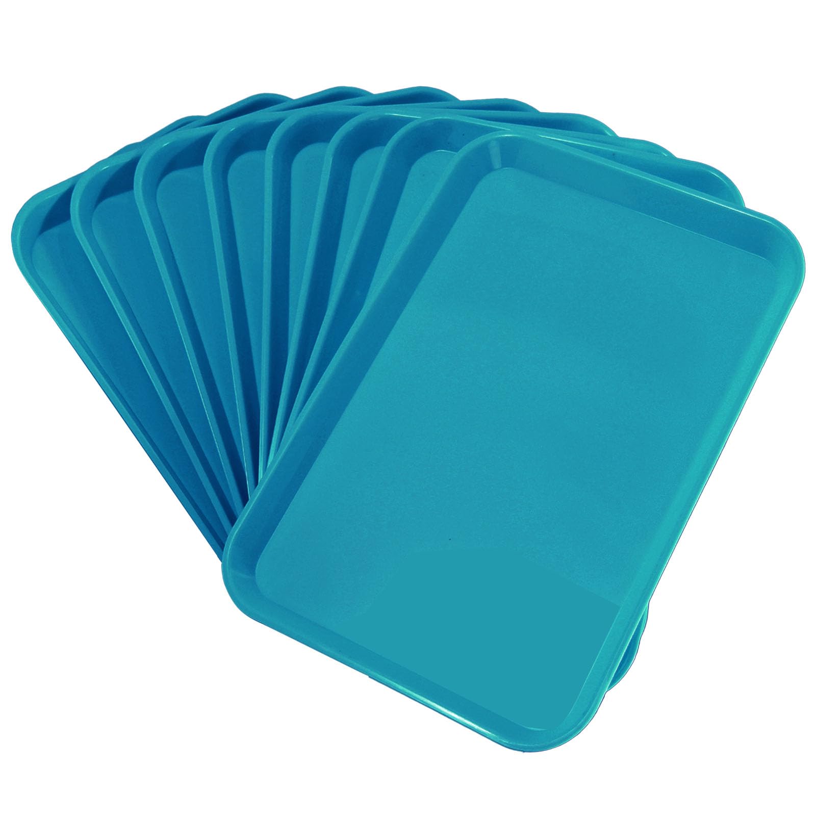 8Pcs Autoclavable Dental Procedure Tray Lockable Set up Flat Trays Size B (Ritter),Plastic Instrument B-Lok Flat Trays, 13.25 x 9.75X 0.875 Inches (8,