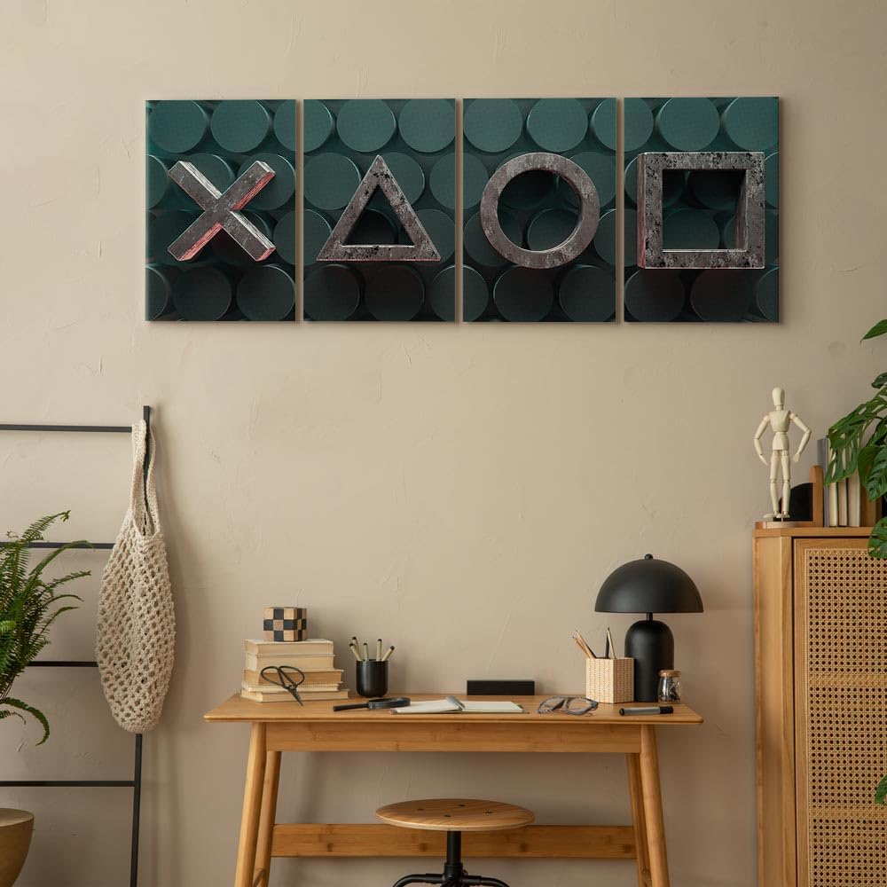 murando - Quadro Acustico pour Gamers Console di gioco schiuma acustica Quadri Moderni Camera da Letto - Stampa su Tela - Pannelli Fonoassorbenti Decorativi - Fonoassorbente Acustiche