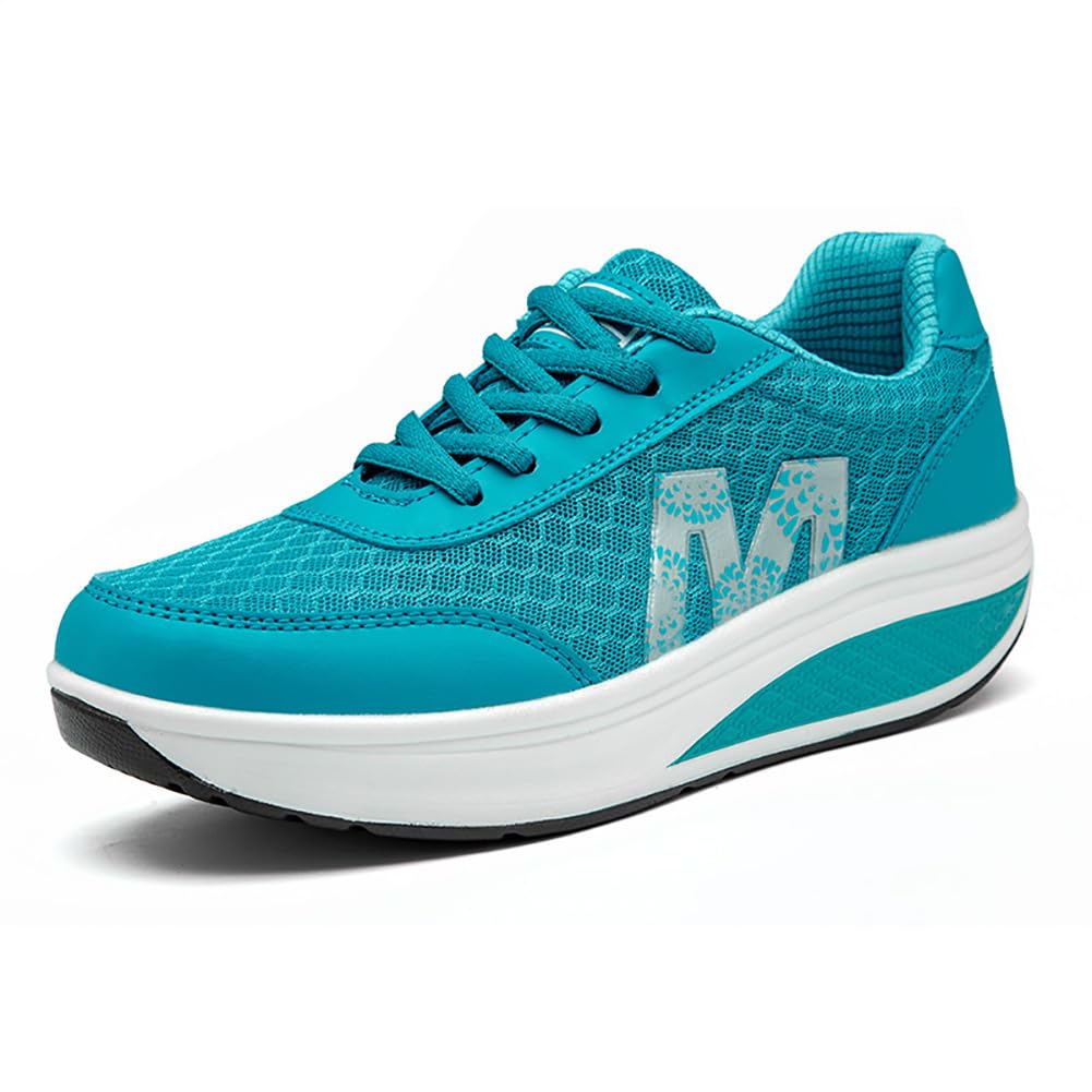 damskie wyszczuplające buty do chodzenia, trampki, klin, platforma, buty typu sneakers