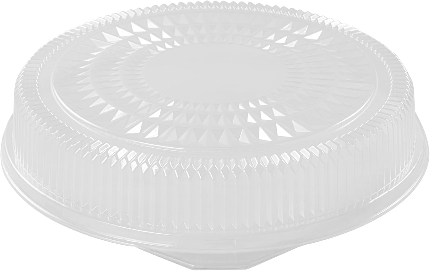 Restaurantware-LIDS ONLY: Foil Lux Round Lids For 18 Inch Food Trays, 10 Dome Shape Clear Covers - Catering Trays Sold Separately, Disposable, Clear Plastic Container Covers, Heavy-Duty, For Parties Fits 18" catering tray-10