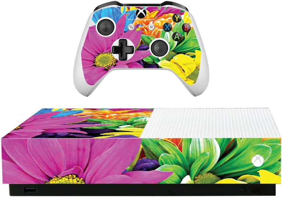 MightySkins Skin for Microsoft Xbox One S All-Digital Edition - Cherry Blossom | Protective, Durable, and Unique Vinyl Decal wrap Cover | Easy to Apply, Remove, and Change Styles | Made in The USA