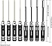 RC Hex Driver Set Tools Kit - 8pcs Titanium Allen Screwdriver 1.5mm-8.0mm for Car, Quadcopter, Drone, Boat