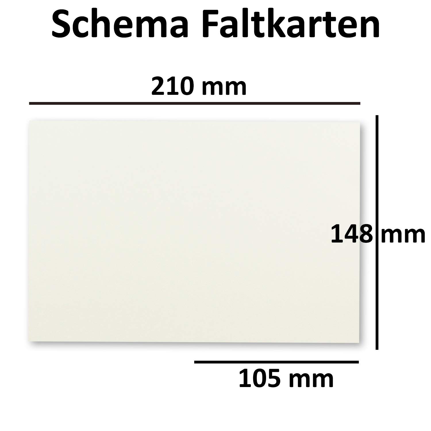 200x Kartenpaket DIN A6/C6 mit Faltkarten in Creme - 10,5 x 14,8 cm - Umschlag mit Haftklebung - Einlegeblätter in Creme - NEUSER PAPIER