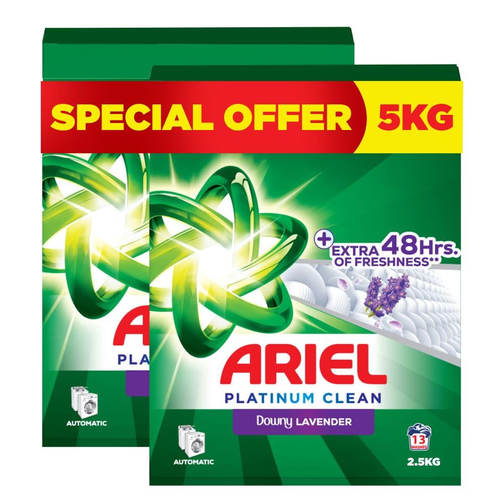 Automatic Lavender Laundry Detergent Powder, 2x2.5Kg