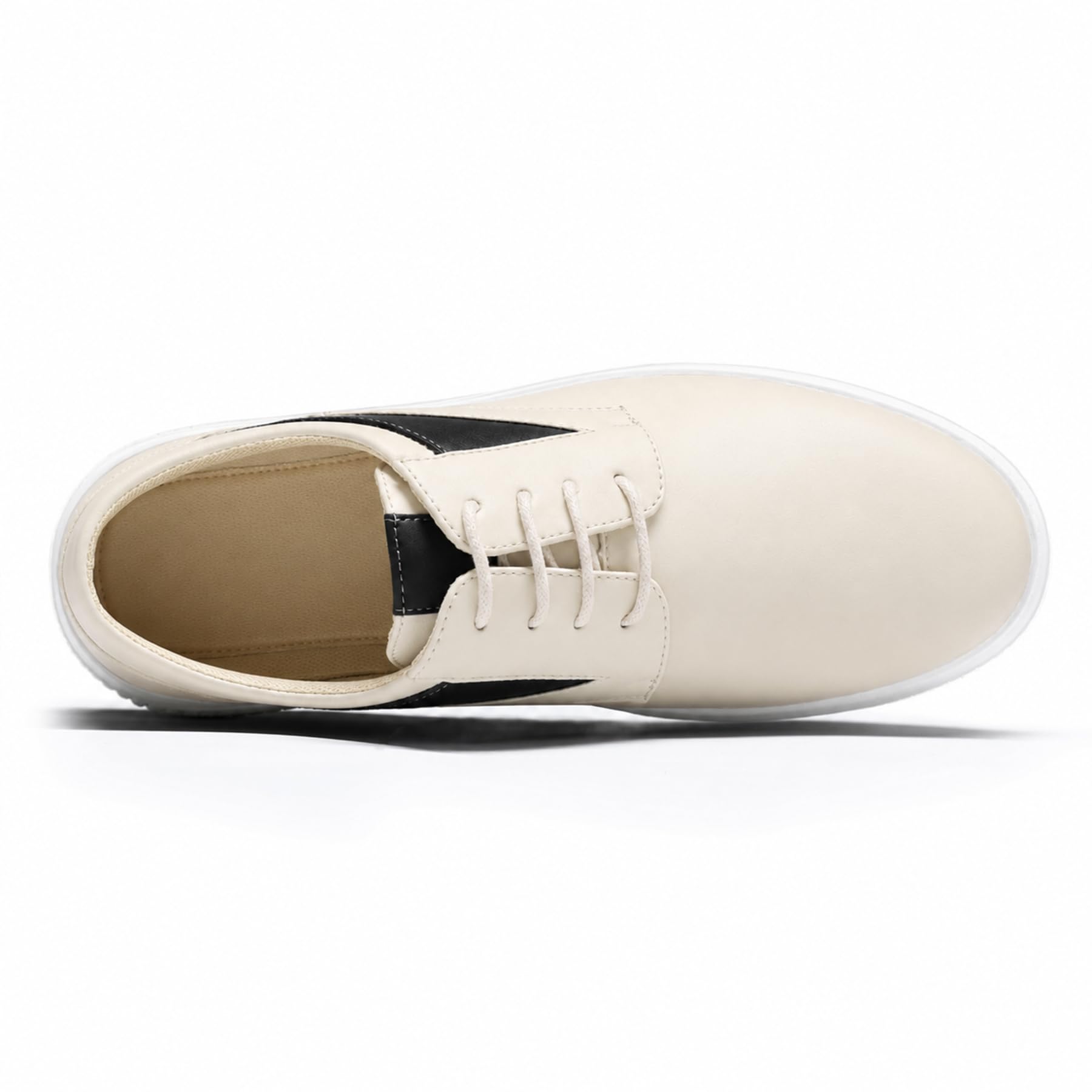 Allthemen Chaussures à Lacets Homme Comfort Sneakers Sport Respirant Oxford Cuir Business Costume Mariage