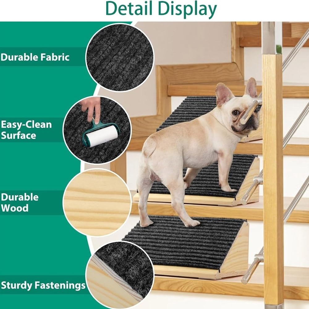 Rampe De Seuil Antidérapante, Rampe De Trottoir pour Fauteuil Roulant 11cm 15cm 20cm Hauteur, Portable Rampes D'accès Intérieur(27x40x20cm/10.6x15.7x7.8in)