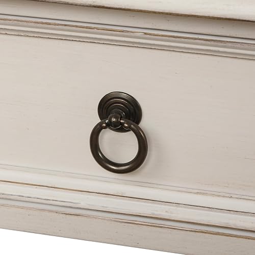 Miniatura 9 de Mesa de consola de 51.57 pulgadas, mueble de bufé con cajones proyectables y estante largo, mesa auxiliar de madera de cabina decorativa, muebles de