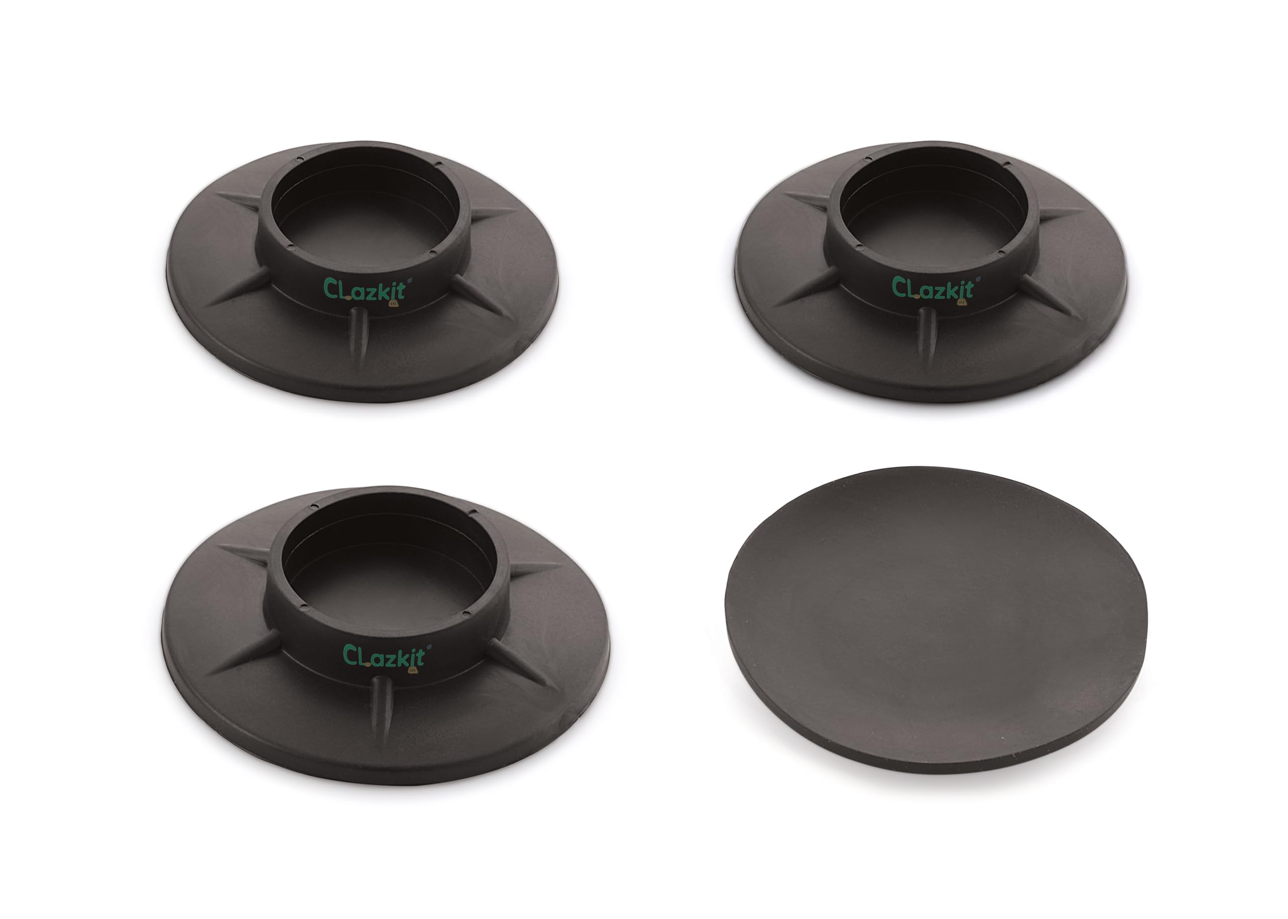 Clazkit Multi-Purpose Heavy Duty Stand Home Appliance Refrigerator/Washing Machine/Furniture/Fridge Stand, Round, Black (Pack of 4) (B0CQLM1LKG) Amazon Price History, Amazon Price Tracker