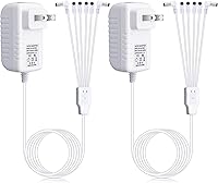 Vista 7 de Umigy 2 adaptadores de corriente de 4.5 V compatibles con accesorios iluminados Lemax, adaptador de corriente CA y CC para luces de pueblo