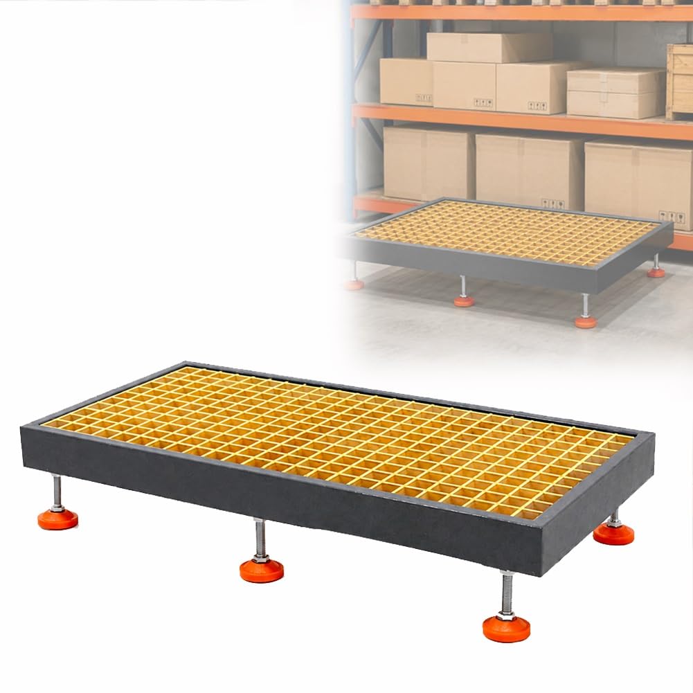 Plataforma De Trabajo Industrial | Plataforma Escalonada De Alta Resistencia Para Máquinas CNC, Capacidad De Carga De 2400 Kg(100x50x13cm/1pc)