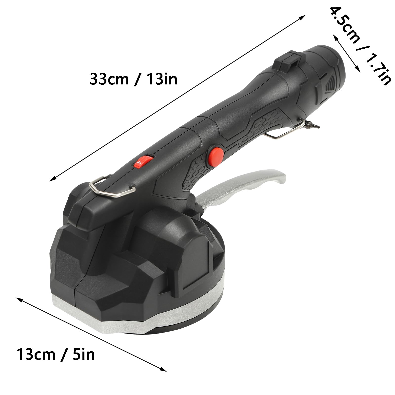 Fliesenrüttler Fliesenvibrator Fliesen Nivelliermaschine Fliesenmaschine 1500mAh 10000r/min 6 Gänge mit Ladegerät und 2 Batterien Anwendbare Kacheln: <100 * 100mm