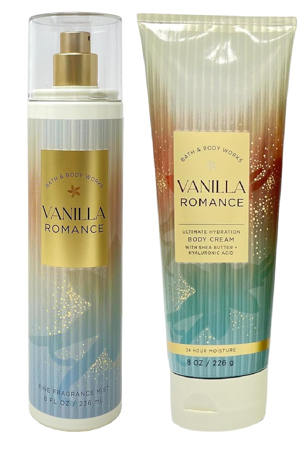 Vanilla Romance Fine Fragrance Mist and Ultimate Hydration Body Cream Bundle by Bath + Body Works - FULL SIZE