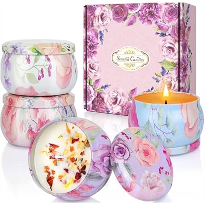 BOLIVE アロマキャンドル センテッドキャンドル ギフトセット 香り長持ち 4本セット 天然ソイワックス 女性 友達 家族 誕生日 記念日 贈り物に最適 感 …