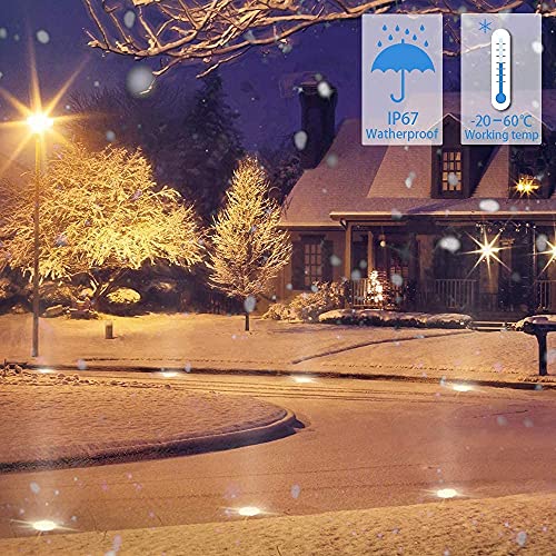Rnehon 5W In-Ground Well Light,Voltage 12-24V, In-Ground Lighting, Low Voltage Landscape Pathway Lights, Ip67 Waterproof, Aluminum, 3000K Outdoor Lighting For Yard,Lawn,Garden,Patio,Black Pack Of 6 #TOP7