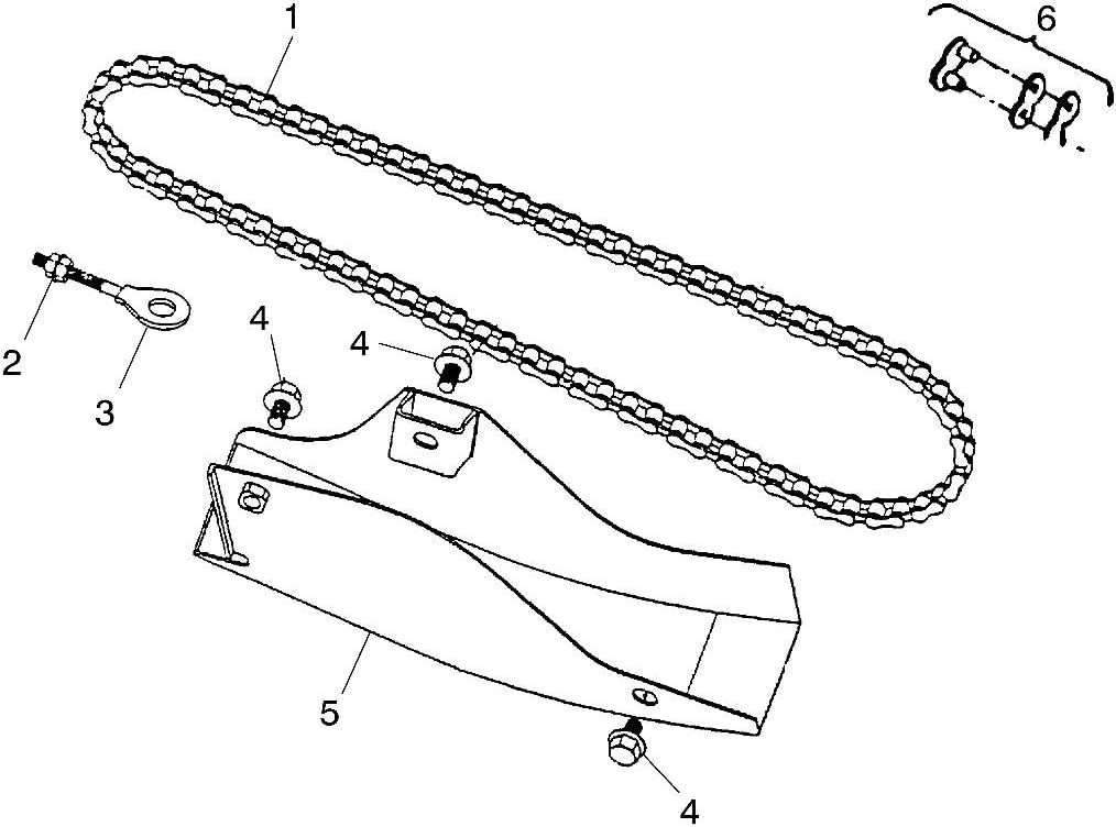 Polaris ATV Chain Drive Assembly, Genuine OEM Part 0450485, Qty 1 Automotive
