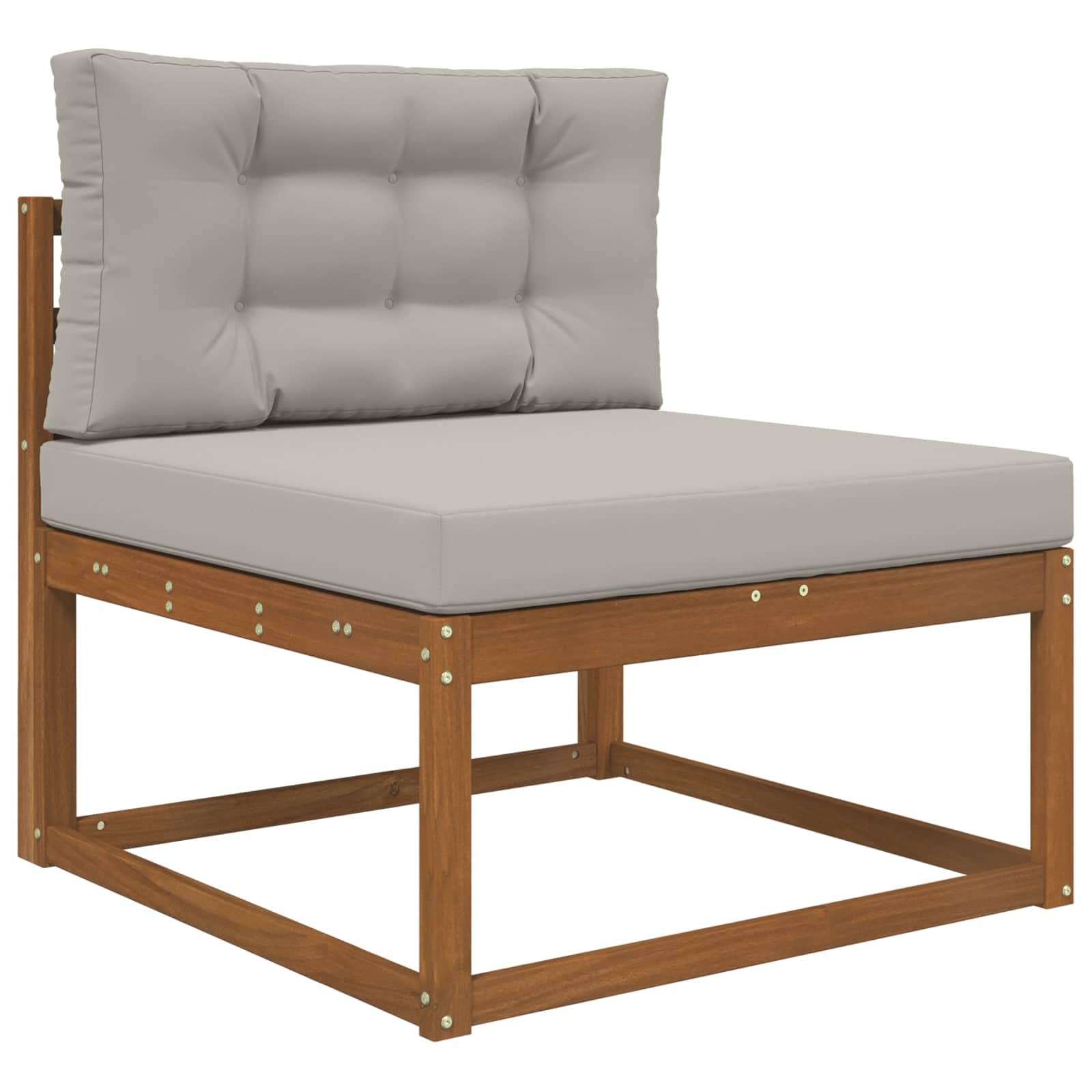 Coussin de canapé d'extérieur moderne en mousse durable et finitions haut de gamme, set de 2