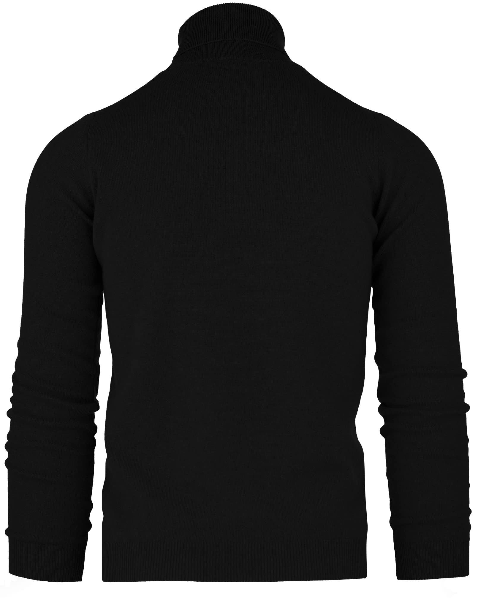 Jersey de Cuello Alto para Hombre en Viscosa Suave - Suéter Fino Tipo Cisne, Jersey Ajustado Slim Fit, Elegante y Básico para Invierno, Ideal bajo Chaqueta