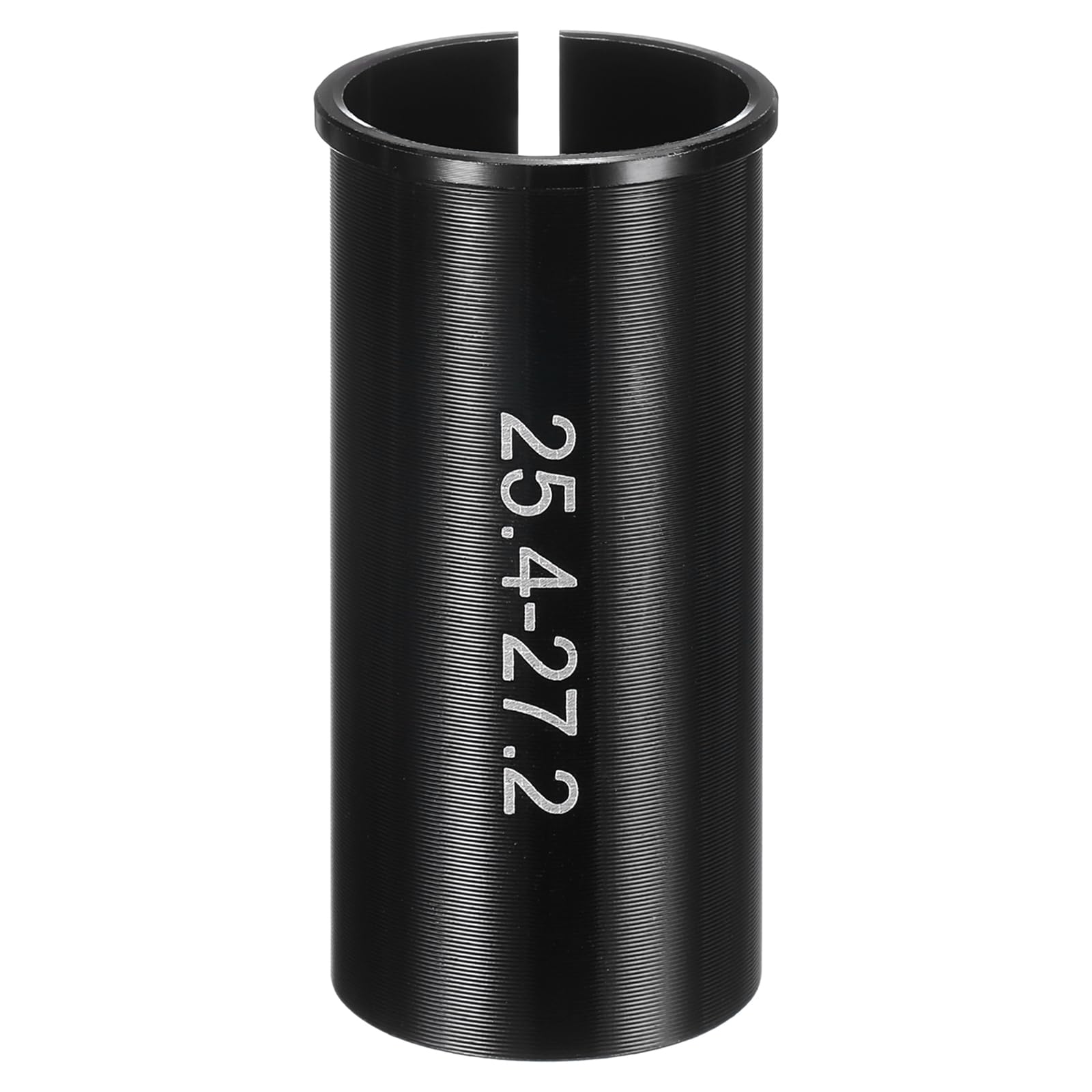 sourcing map Alloy Bike Seat Post Reducer Shim 25.4mm to 27.2mm 60mm Length Aluminum Bicycle Reducing Sleeve Conversion Seat Post Tube Adapter for Mountain Bike Road Bike City Bike
