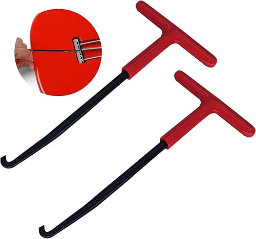 Herramienta de extracción de resorte de escape, Gancho de resorte de escape de motocicleta con mango tipo T y revestimiento de goma, Ganchos de