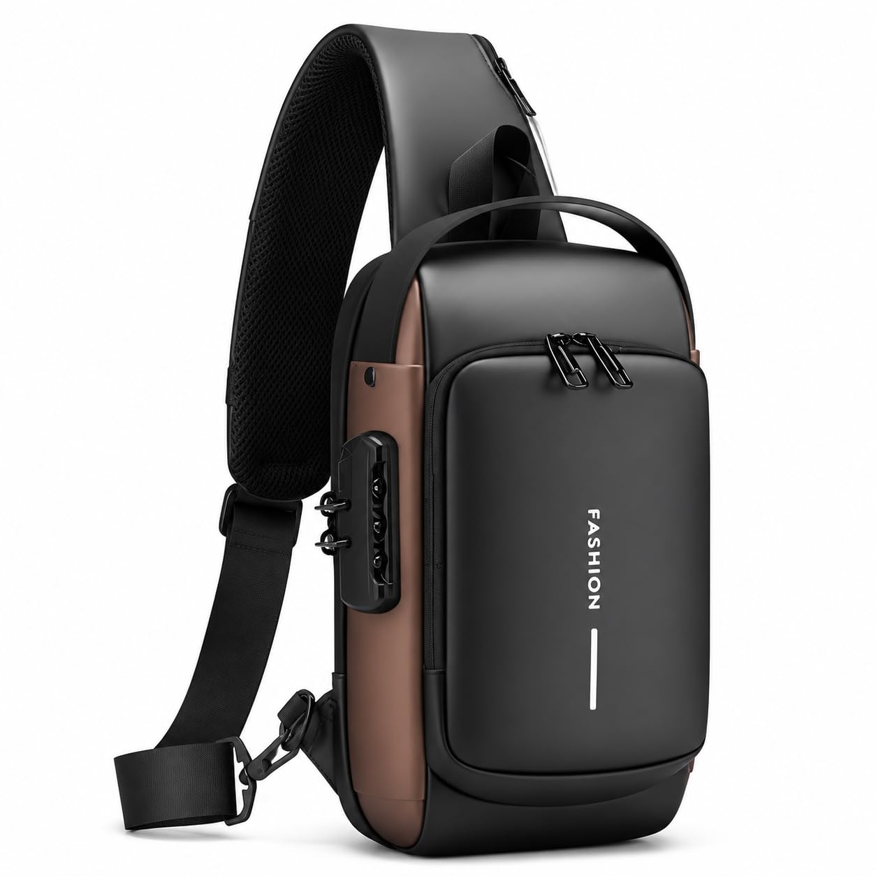 Anti Theft Number Lock Backpack Bag | With USB Charging Port & TSA Combination Lock | Water-Resistant Travel for Men & Women | Laptop Compartment | Bag for Men Stylish Crossbody Backpack Men & Women-image-13