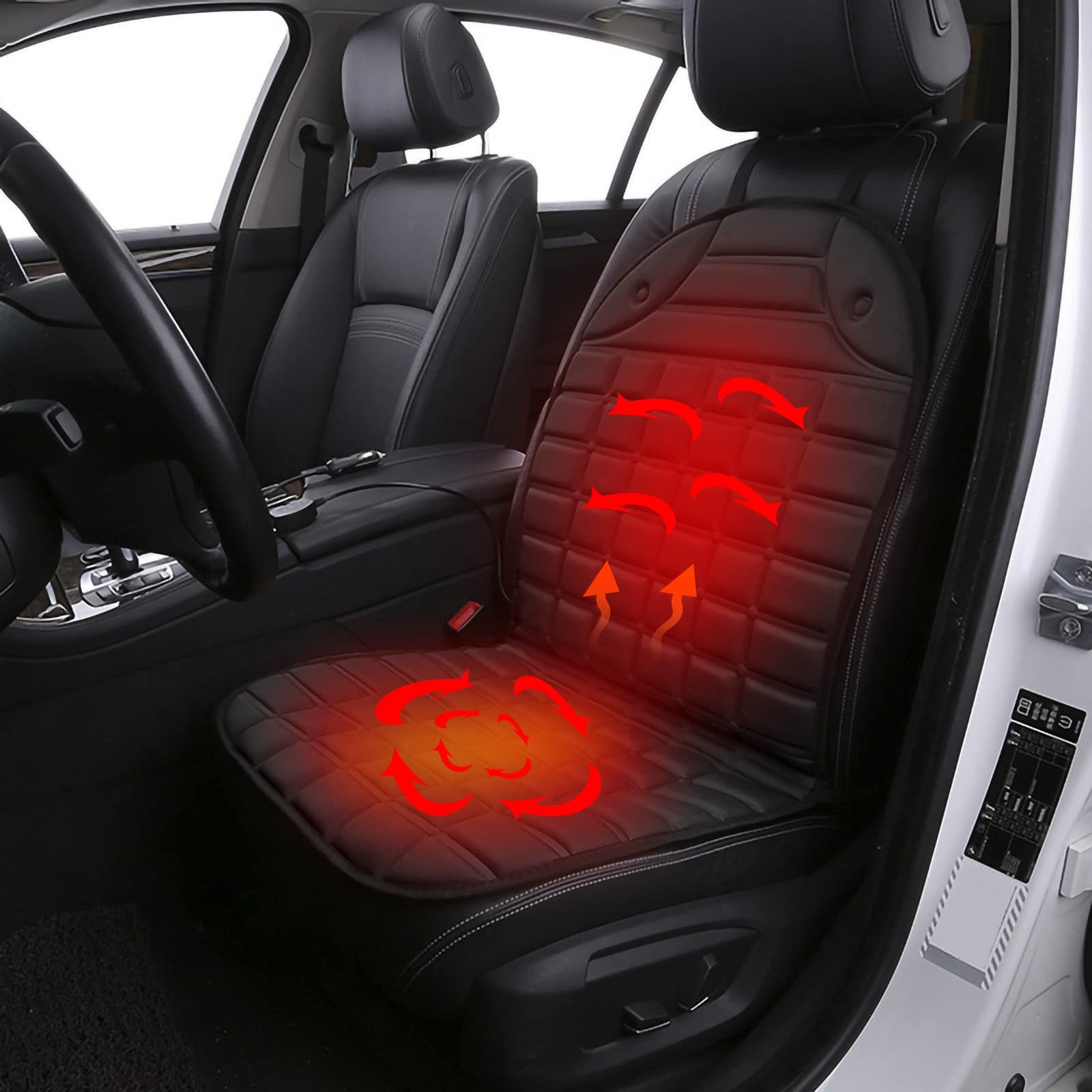 Car Seat Cushion With Heat Winter Heated Seat Cover Warm
