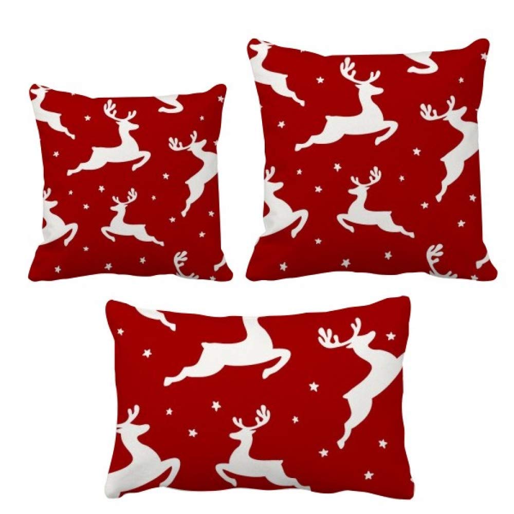 Housse de coussin élan rouge DIYthinker décoration