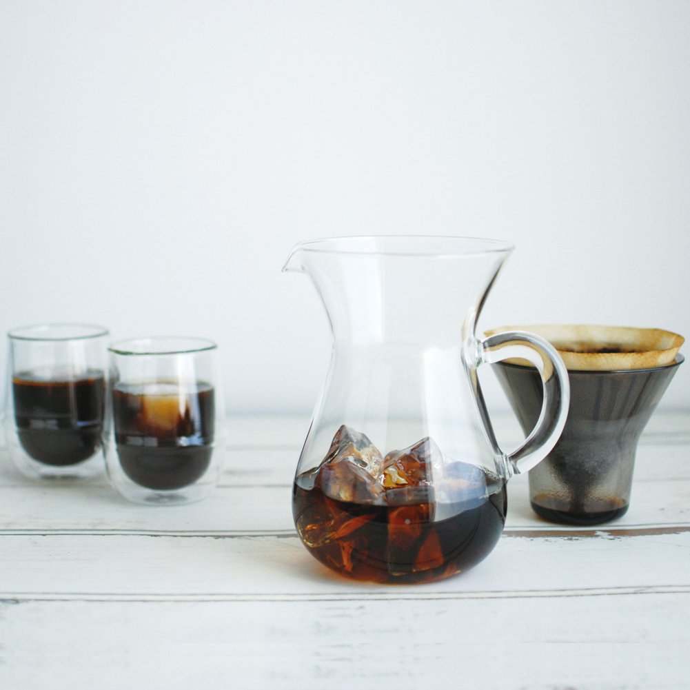 1.1 Liter Carafe Coffee Set with 20 Filters by Kinto for Slow Coffee by Kinto