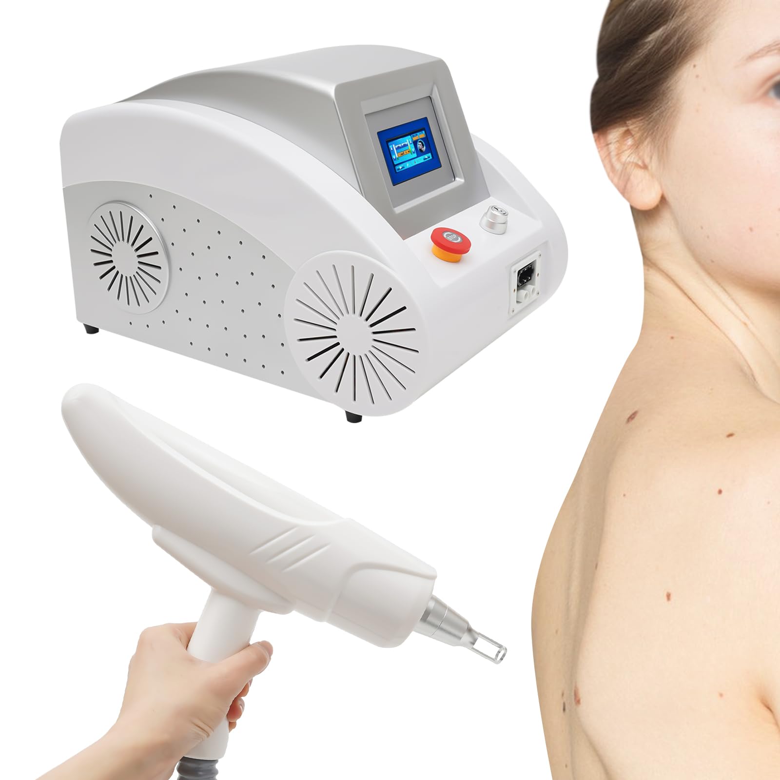 ND YAG La-ser - Eliminación de tatuajes para eliminar el acné, reafirmación de la piel, dispositivo de belleza, 1000 W, doble longitud de onda, 1064 nm, 532 nm