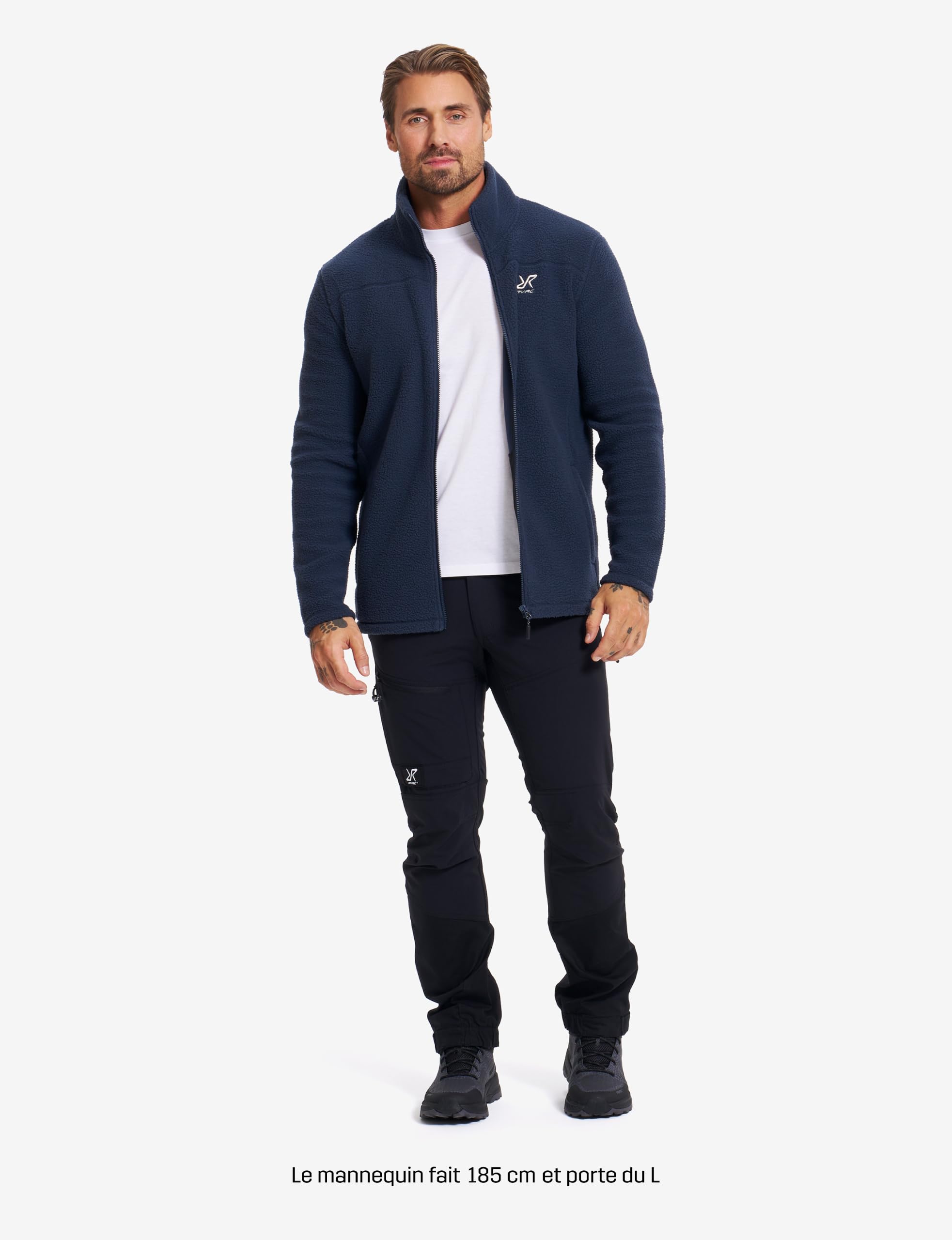 RevolutionRace Moss Pile Fleece pour Homme, Polaire á Poils Doux d'extérieur Parfaite pour la Randonnée et les Activités de Plein Air