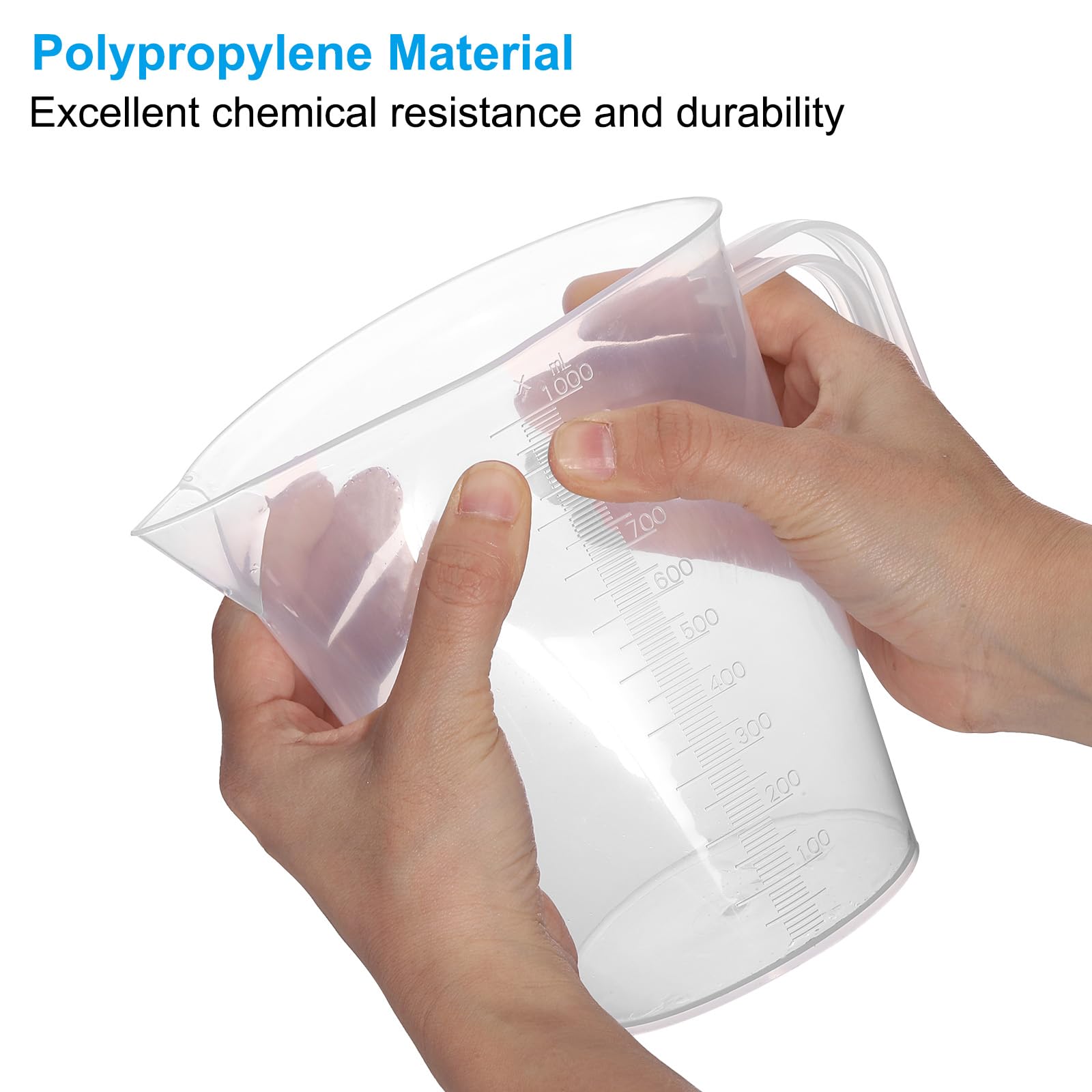 PATIKIL Béchers de Mesure de 2000 Ml pour les Expériences en Laboratoire