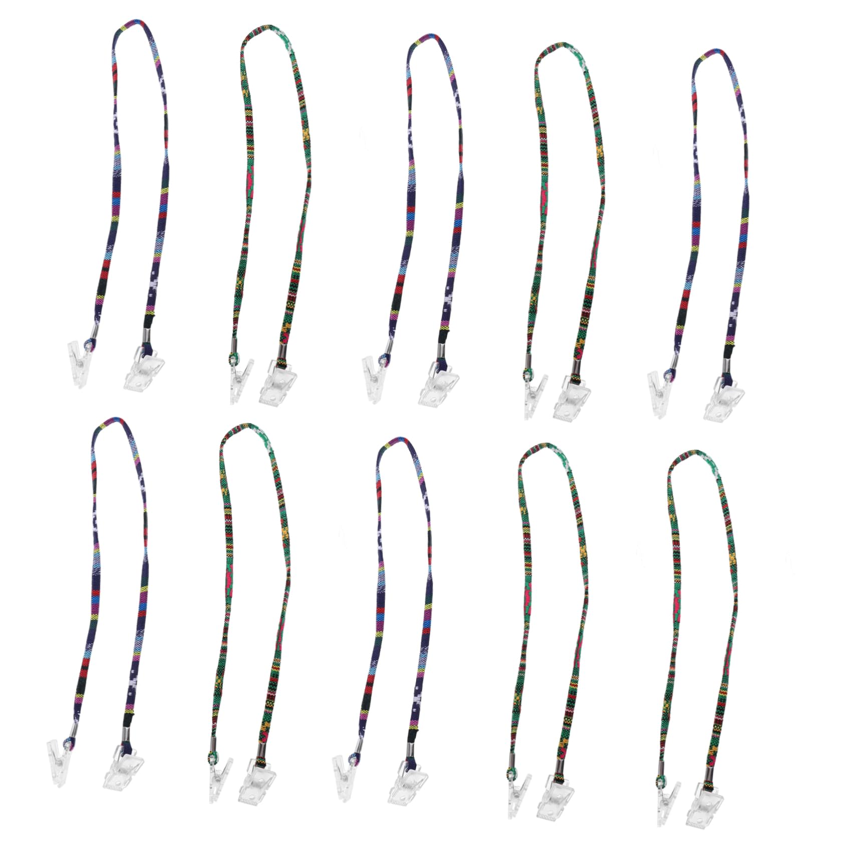 Ciieeo 10pcs Napkin Clips for Adults Ethnic Style Bib Napkin Clips Napkin Holder Clips for Dinner Hair Salon Child Feeding Elderly Care